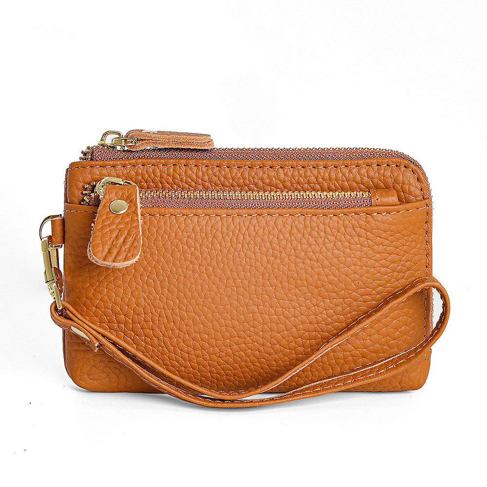 Leather Ladies Wallet Fashion Zipper Coins Wallet