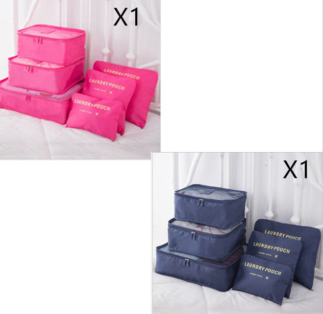 6 PCS Travel Storage Bag Set for Clothes Tidy Organizer