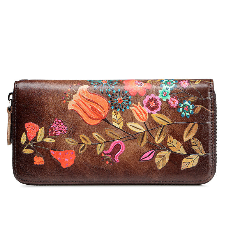 Leather Retro Leather leather leather wallet