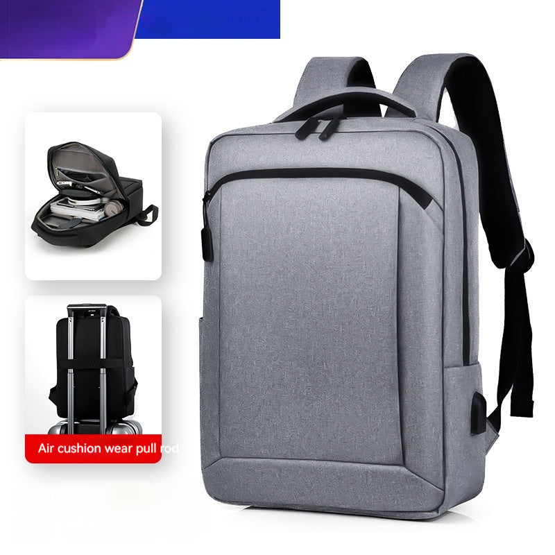 Cross-border In Stock Wholesale Men's Fashion Backpack Casual Travel Backpack Commuter Large Capacity Bag