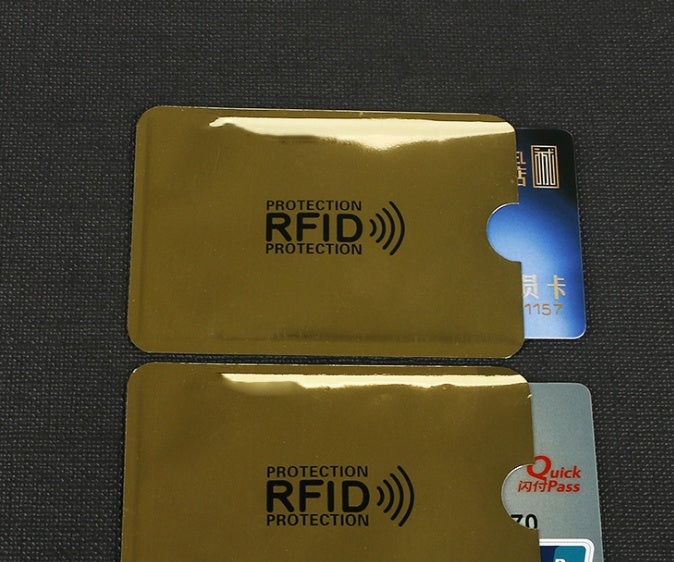 NFC card sets anti-magnetic anti-theft brush bank card sets security shielding signal anti-theft RFID flash payment tin foil card sets