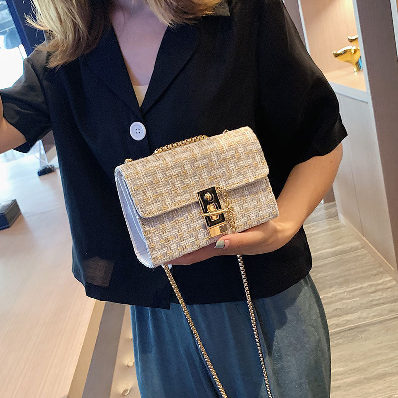 Foreign gas chain casual small square bag