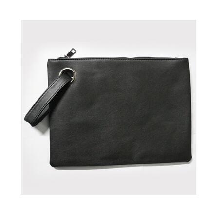 Big Solid Women's Clutch Bag Leather Zipper Wristlets Women Envelope Bag Lady's Evening Bag Female Clutches Handbag