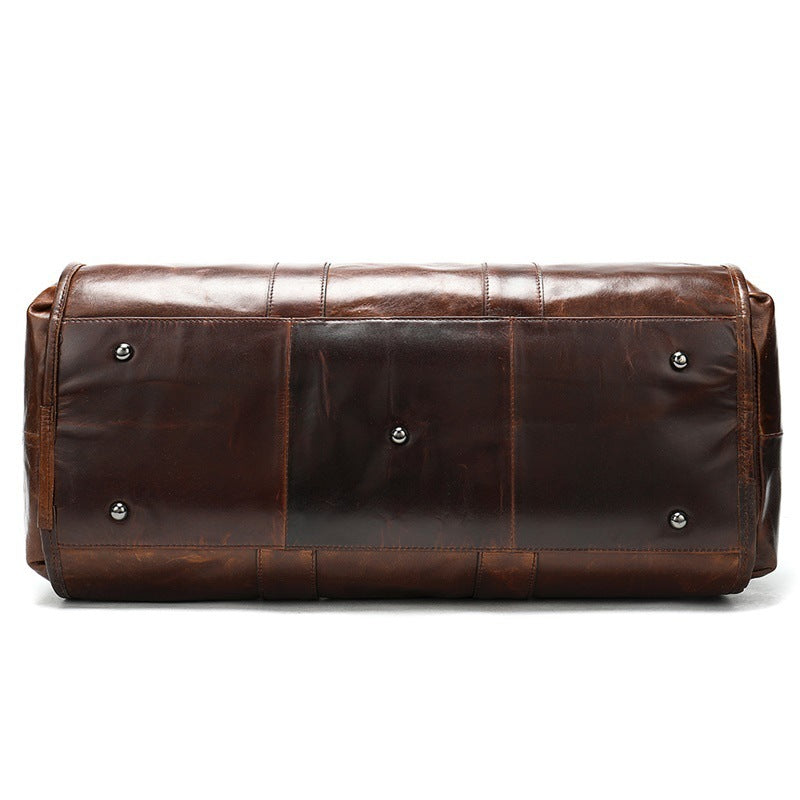 First Layer Cowhide Retro Large-capacity Travel Bag