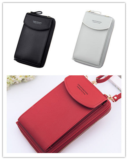 Mobile Phone Bag Zipper Women Diagonal Bag