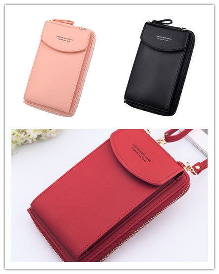 Mobile Phone Bag Zipper Women Diagonal Bag