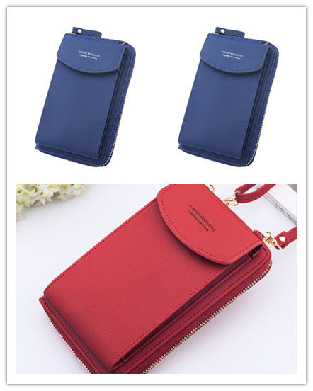 Mobile Phone Bag Zipper Women Diagonal Bag