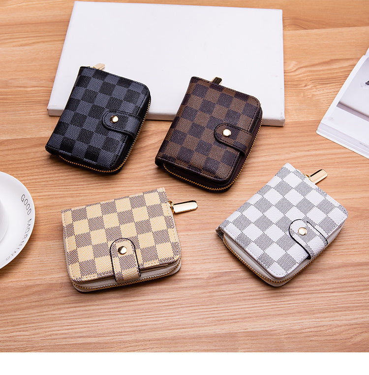 Korean Version Of The New Small Wallet Multi-Splicing Card Holder Embossing