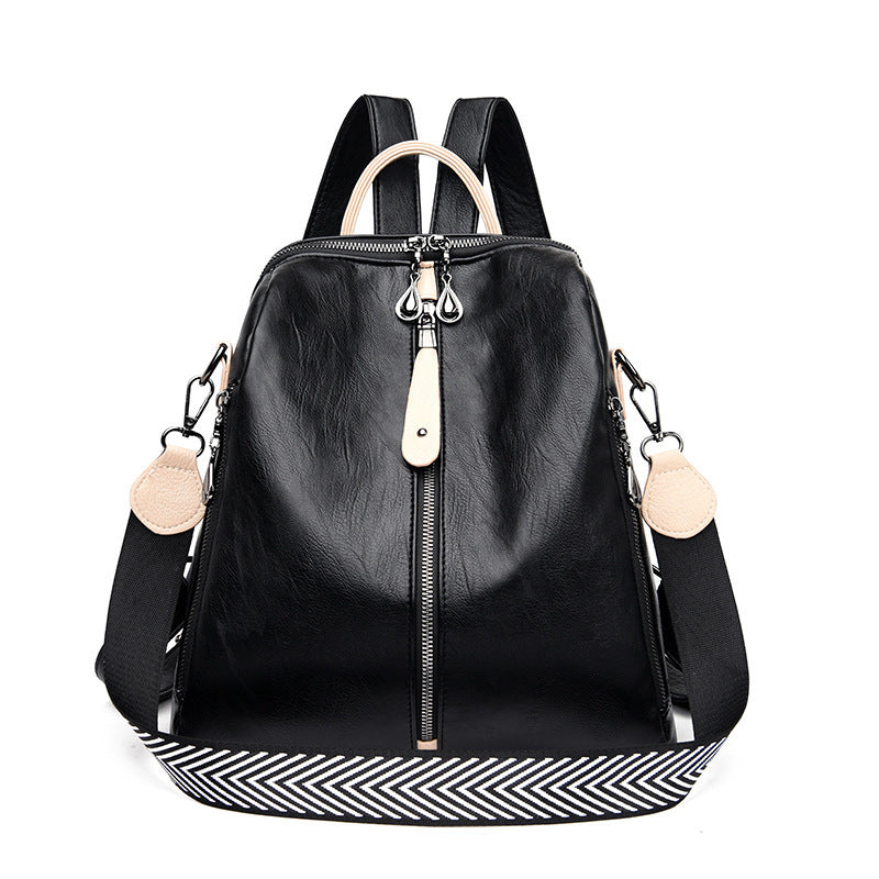 New Women Backpacks Soft Leather Backpack Fashion