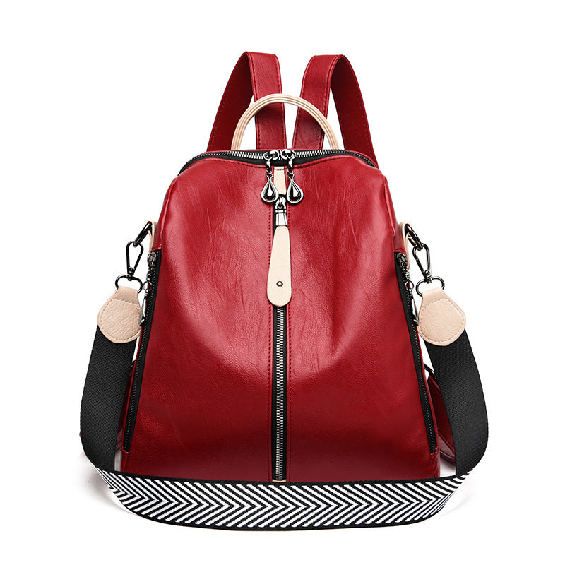 New Women Backpacks Soft Leather Backpack Fashion