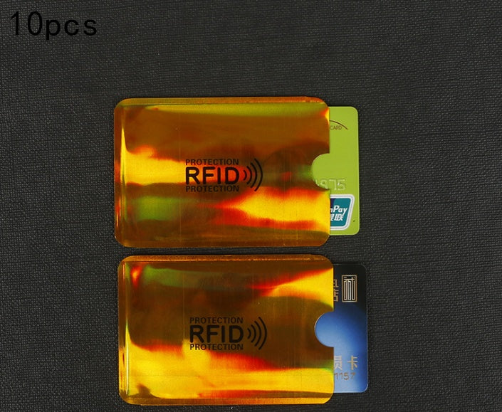 NFC card sets anti-magnetic anti-theft brush bank card sets security shielding signal anti-theft RFID flash payment tin foil card sets