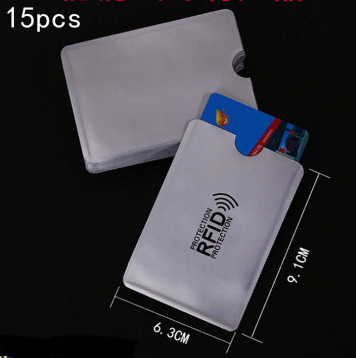 NFC card sets anti-magnetic anti-theft brush bank card sets security shielding signal anti-theft RFID flash payment tin foil card sets