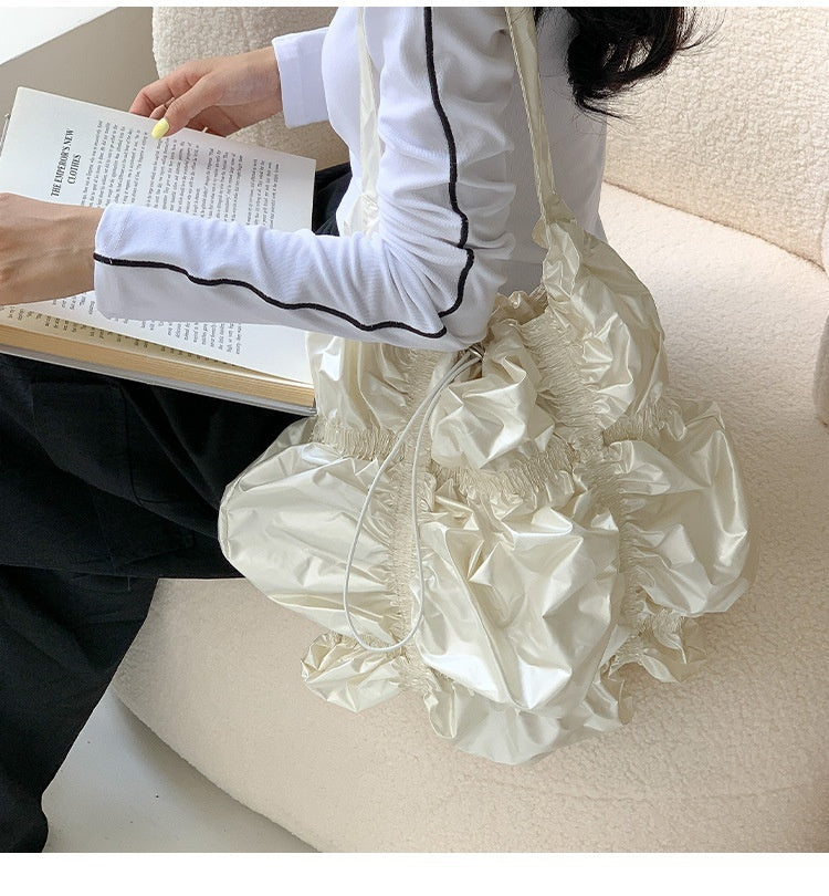 Special-interest Design Pleated Large Capacity Shoulder Bag