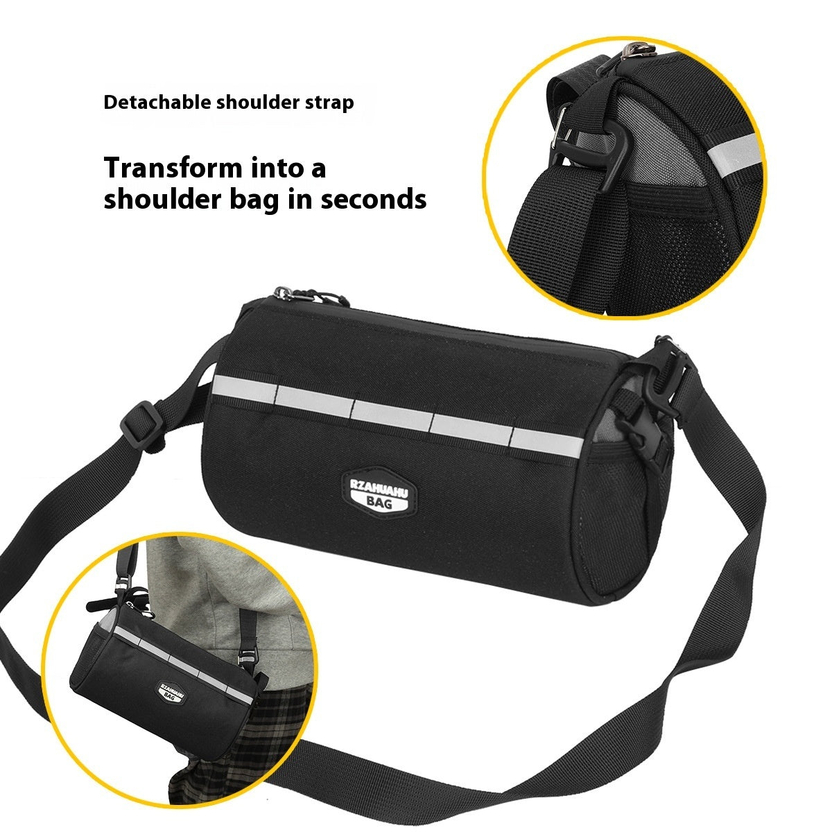 Large Capacity Folding Front Beam Mountain Bike Pannier Bag Accessories Cycling Fixture