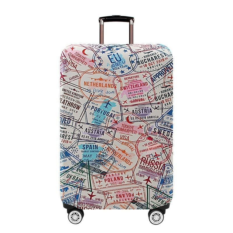 Thickening And Wear-resistant Elastic Trunk Cover Luggage Protective Trolley Travel Leather Dust Cover