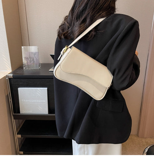 Fashion Simple New Flip Magnetic Buckle Shoulder Bag