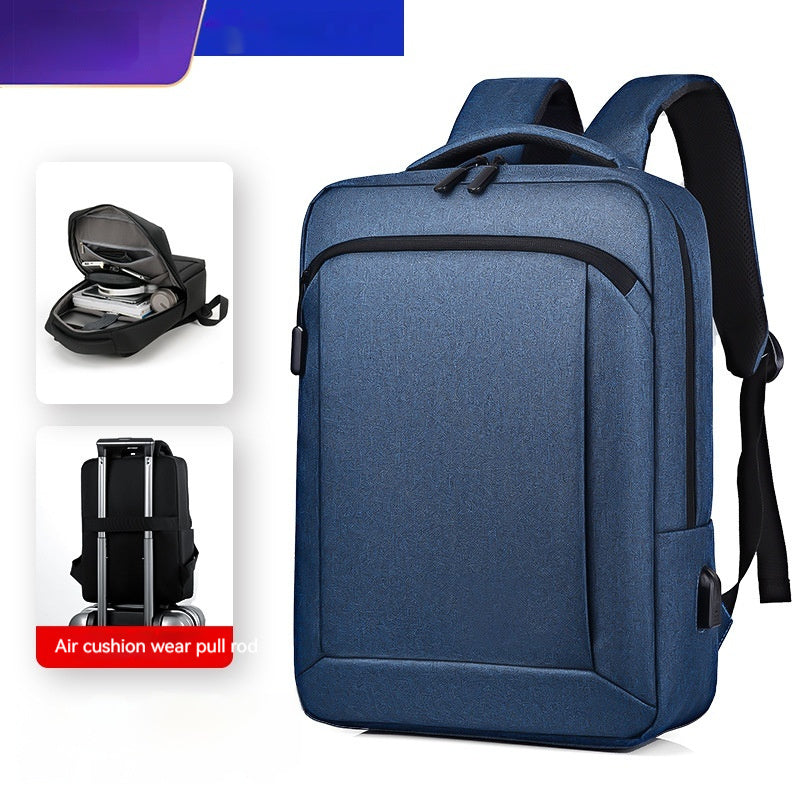 Cross-border In Stock Wholesale Men's Fashion Backpack Casual Travel Backpack Commuter Large Capacity Bag