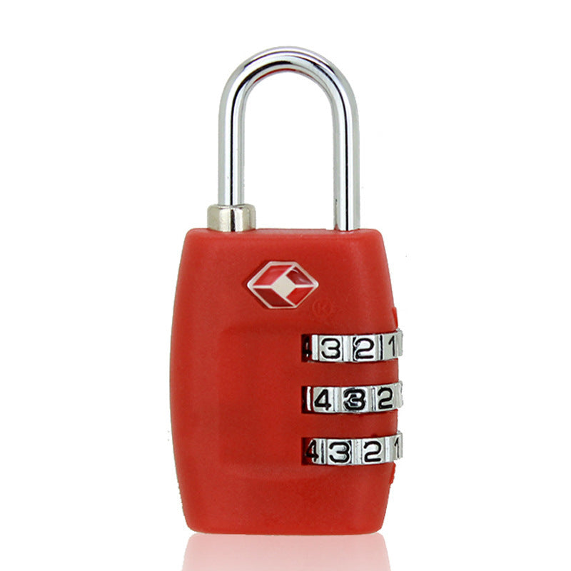 Tourism Luggage Zipper Lock Plastic TSA Code Lock