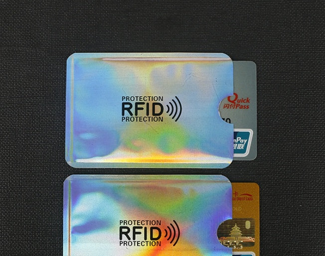 NFC card sets anti-magnetic anti-theft brush bank card sets security shielding signal anti-theft RFID flash payment tin foil card sets