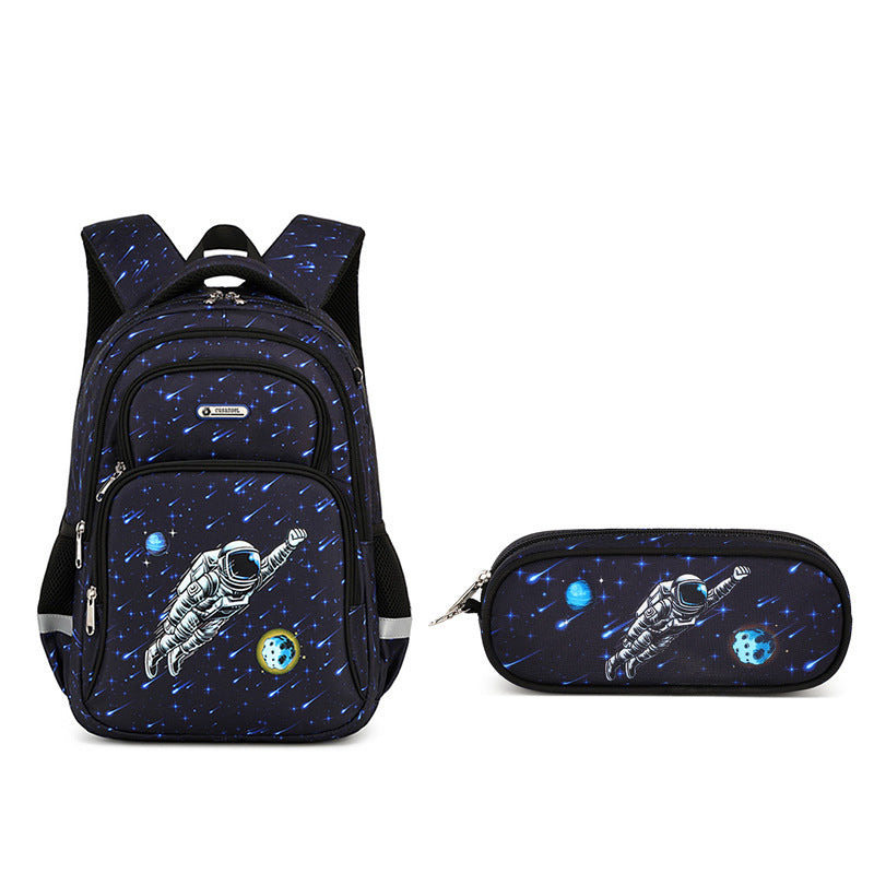 Primary School Student Schoolbag Boys Stylish And Lightweight Grade 1-3 Children Backpack