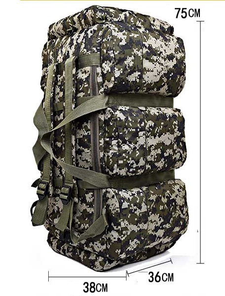 90L Camouflage Outdoor Mountaineering Bag