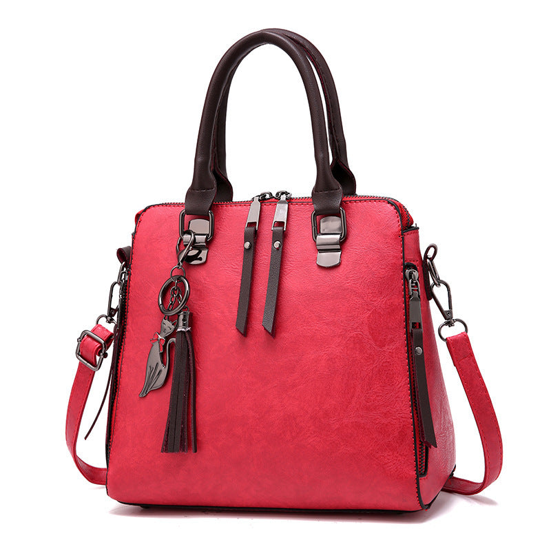 Ladies Bag New Winter tide Korean fashion handbag all-match simple single shoulder bag bag.