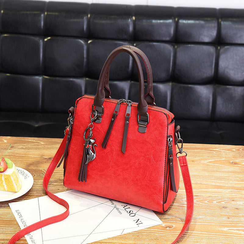 Ladies Bag New Winter tide Korean fashion handbag all-match simple single shoulder bag bag.