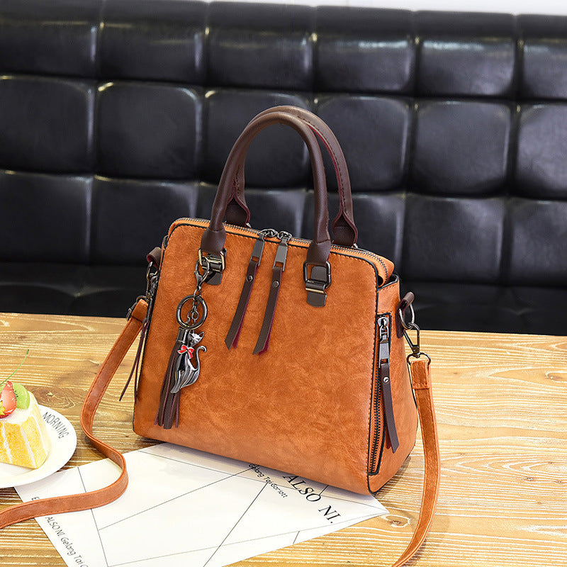 Ladies Bag New Winter tide Korean fashion handbag all-match simple single shoulder bag bag.