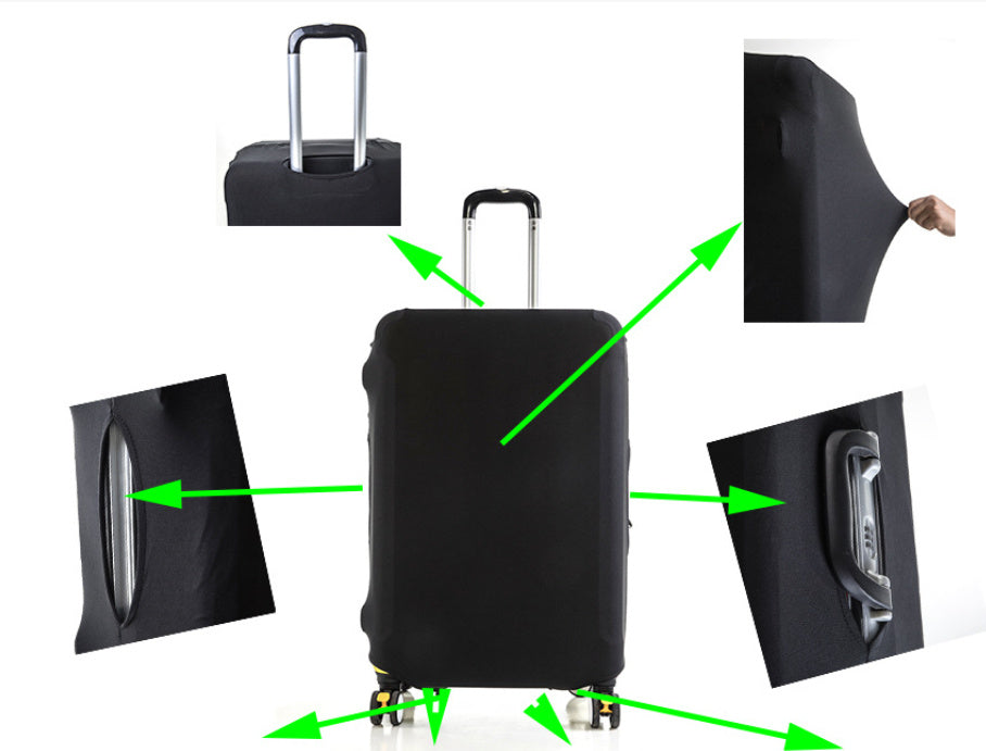 Solid Color Elastic Luggage Protection Cover