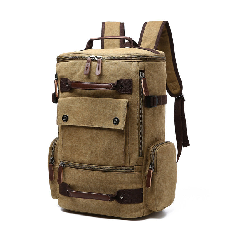 Men's Backpack Vintage Canvas Backpack  Men's Travel Bags Large Capacity Backpack Laptop Backpack