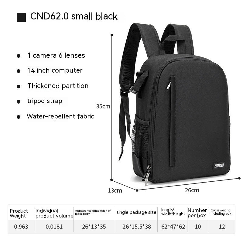 Casual DSLR Camera Bag Solid Color Nylon Camera Bag