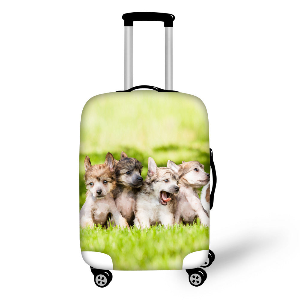 Polyester 3D Animal Suitcase Cover