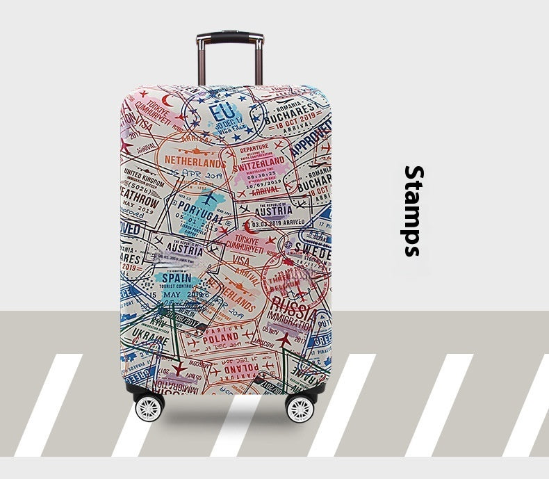 Thickening And Wear-resistant Elastic Trunk Cover Luggage Protective Trolley Travel Leather Dust Cover