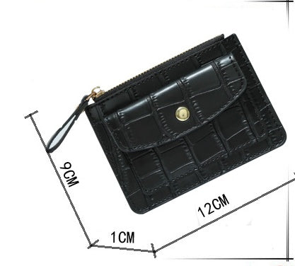 Multifunctional Zipper Coin Purse Multiple Card Slots