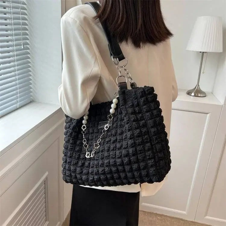 Women's Fashion Waterproof Bubble Tote Bag