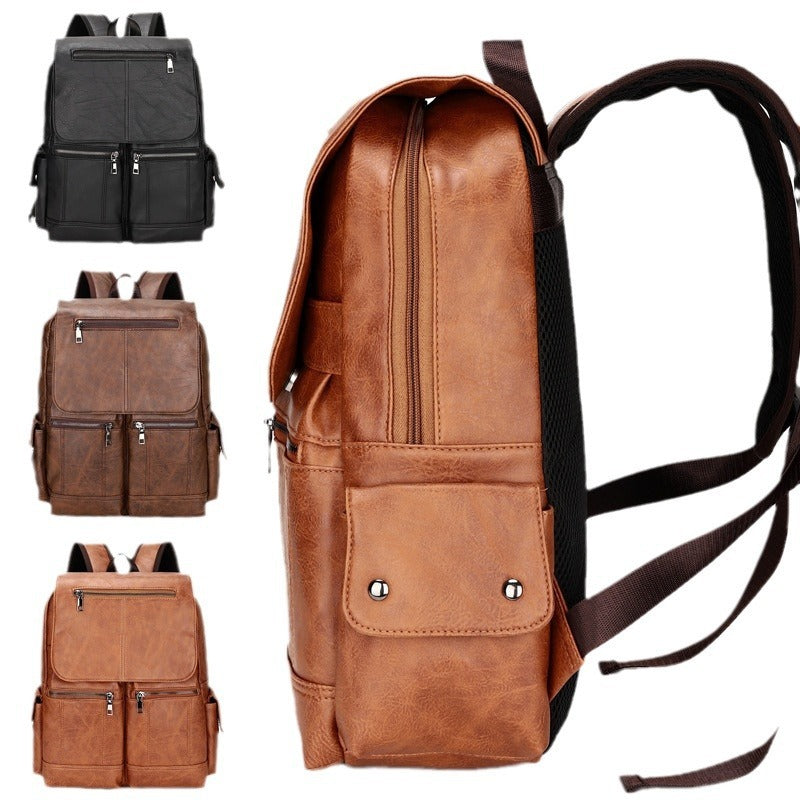 Men's Computer Bag Vintage Canvas Backpack